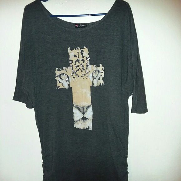 Delirious Tops - 🔥Tiger Cross Tunic